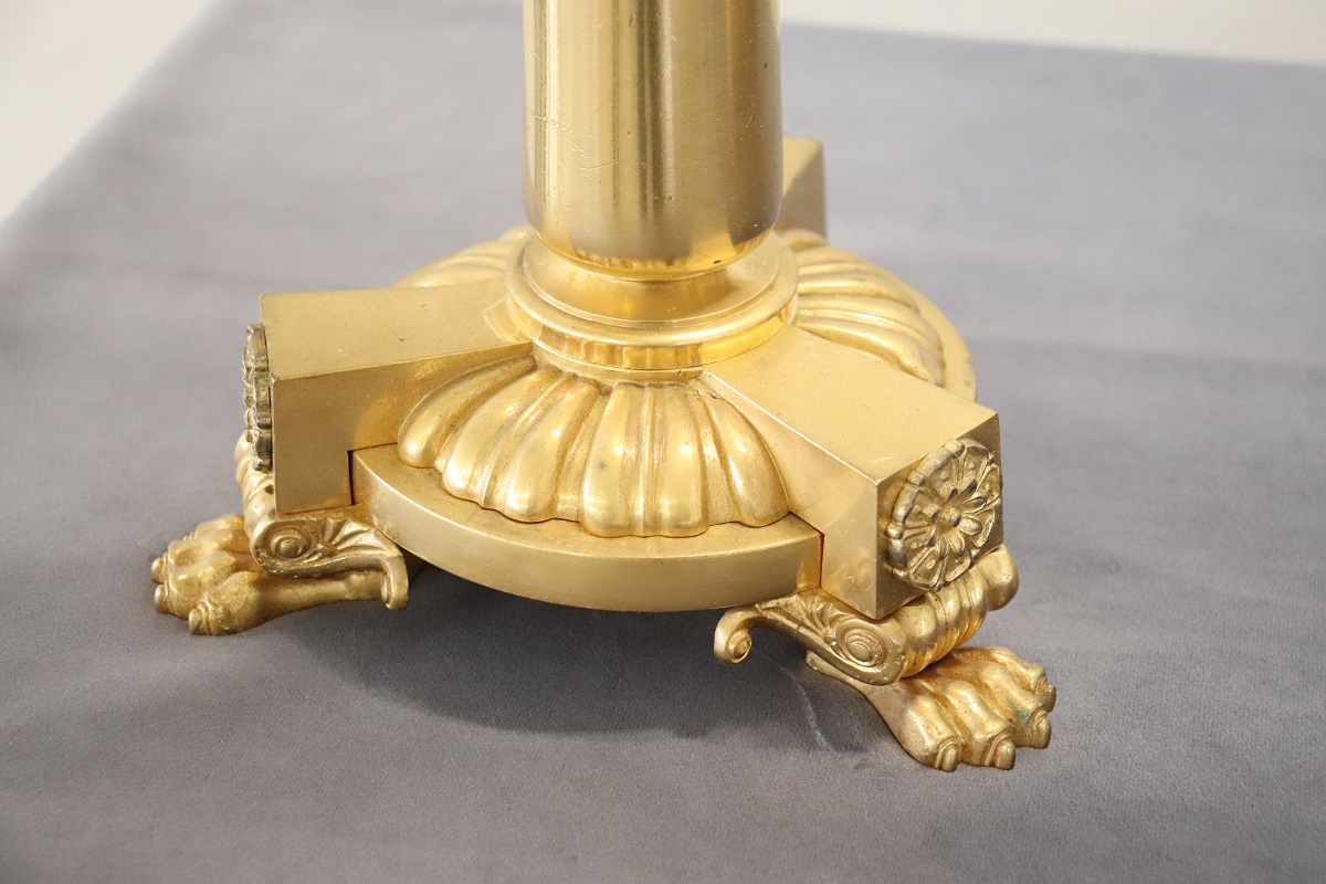 Antique Gilt Bronze Candelabras with 11 Lights, Late 19th Century, Set of 2