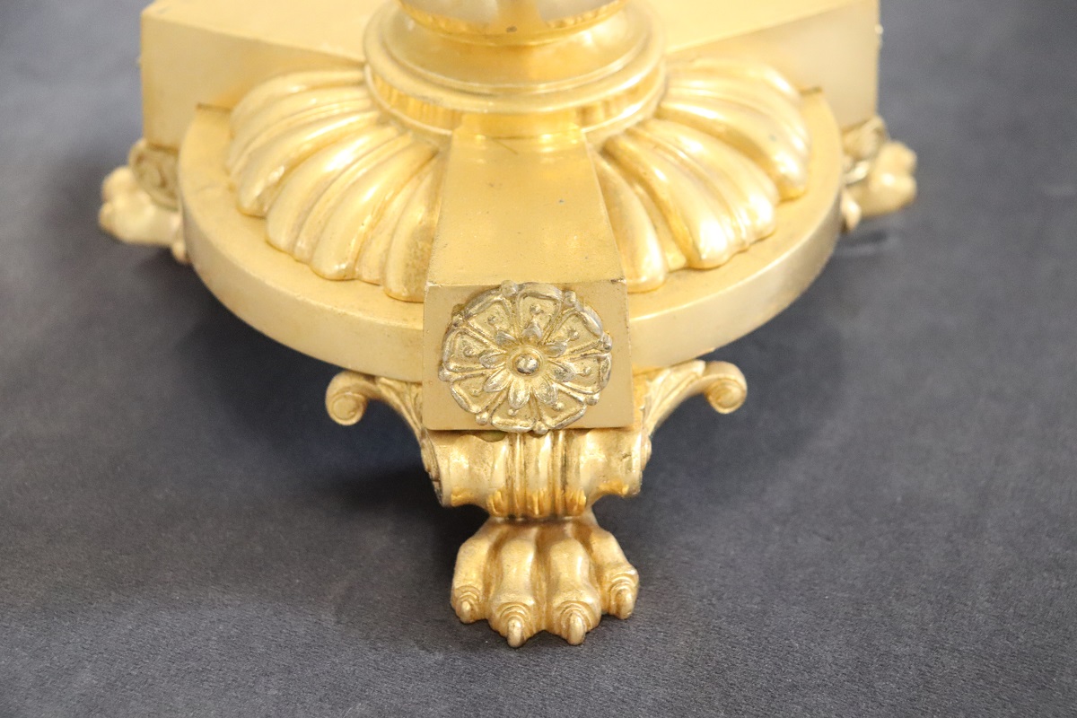 Antique Gilt Bronze Candelabras with 11 Lights, Late 19th Century, Set of 2