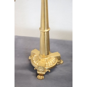 Antique Gilt Bronze Candelabras with 11 Lights, Late 19th Century, Set of 2