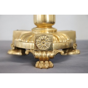 Antique Gilt Bronze Candelabras with 11 Lights, Late 19th Century, Set of 2
