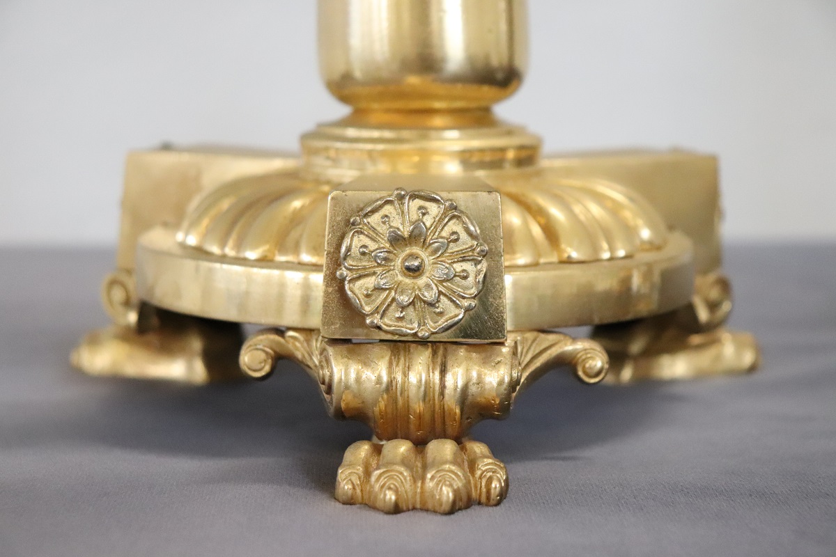 Antique Gilt Bronze Candelabras with 11 Lights, Late 19th Century, Set of 2
