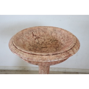 Hand Carved Stone Tub Holy Water Font, Early 20th Century
