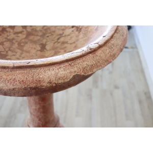 Hand Carved Stone Tub Holy Water Font, Early 20th Century