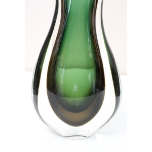 Tall Italian Vase In Murano Art Glass By Flavio Poli For Seguso, 1960s
