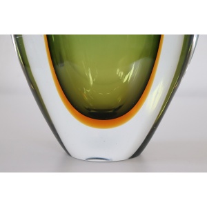 Large Italian Vase In Murano Art Glass By Flavio Poli For Seguso, 1960s