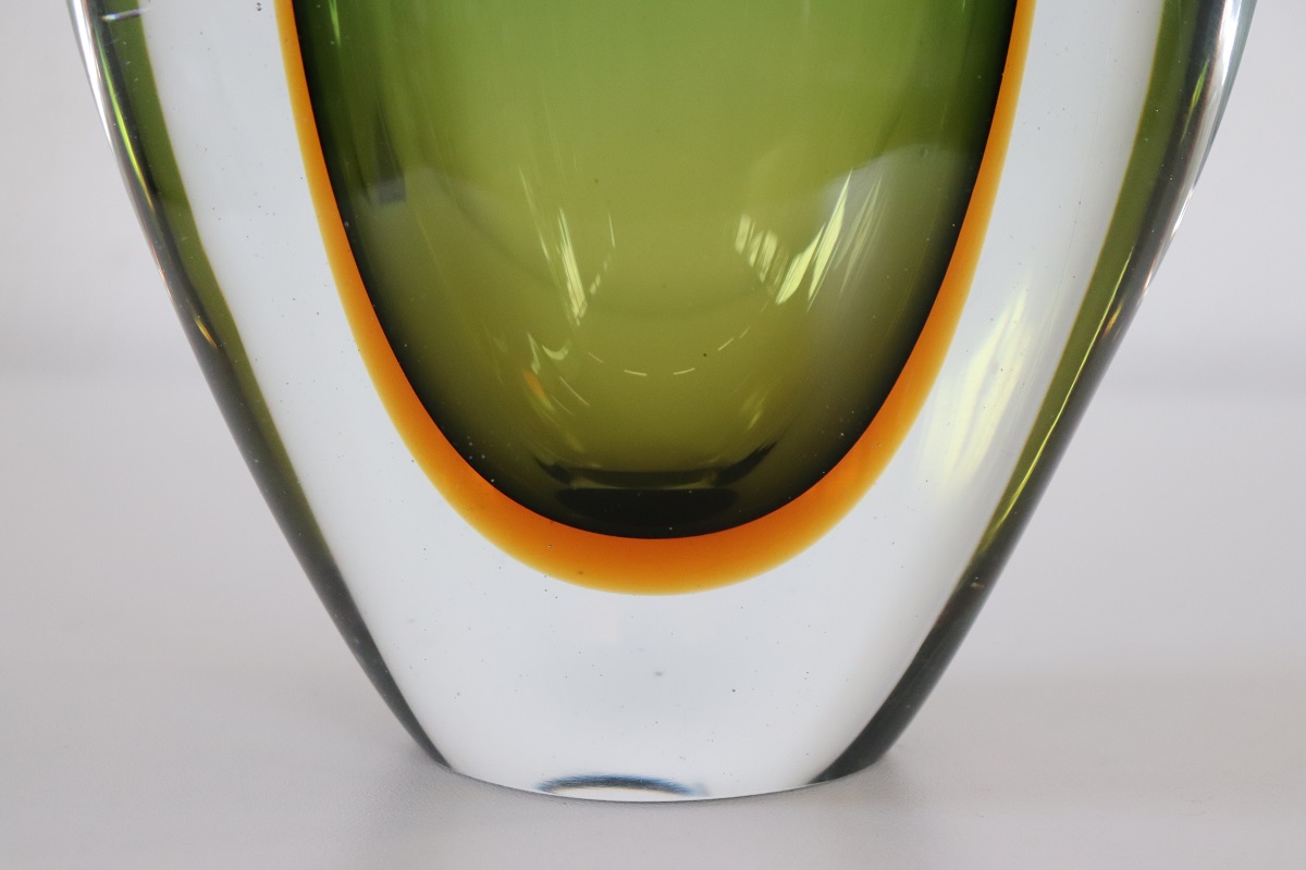 Large Italian Vase In Murano Art Glass By Flavio Poli For Seguso, 1960s
