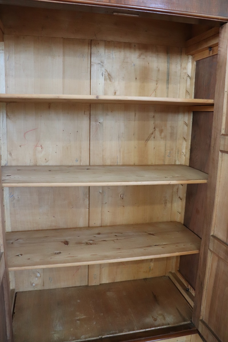 Large Antique Wardrobe in Walnut, Late 19th Century