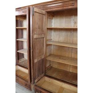 Large Antique Wardrobe in Walnut, Late 19th Century