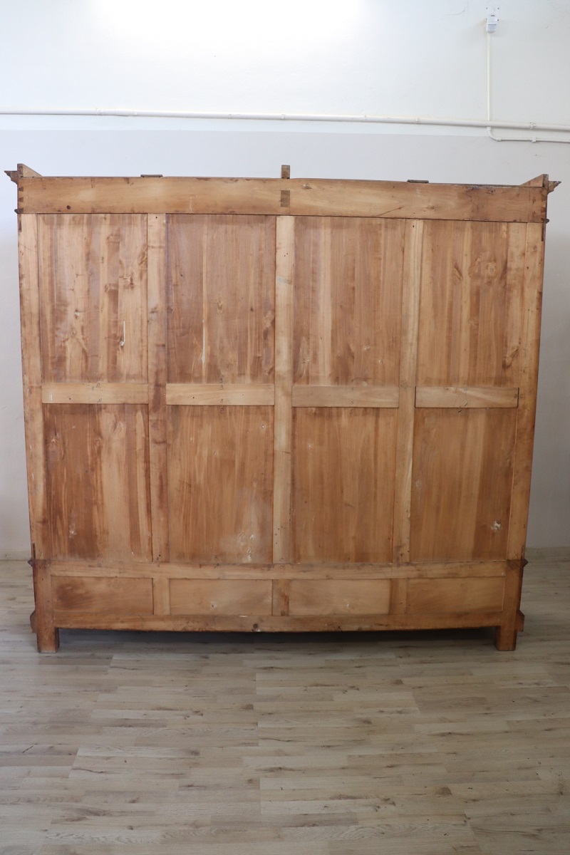 Large Antique Wardrobe in Walnut, Late 19th Century