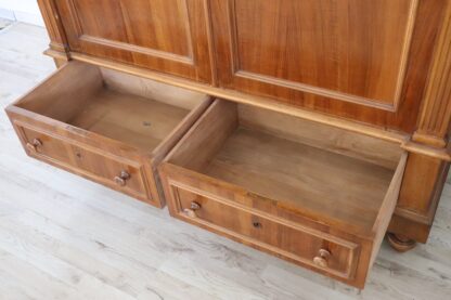 Antique Veneer Walnut Wardrobe, Late 19th Century - Image 7