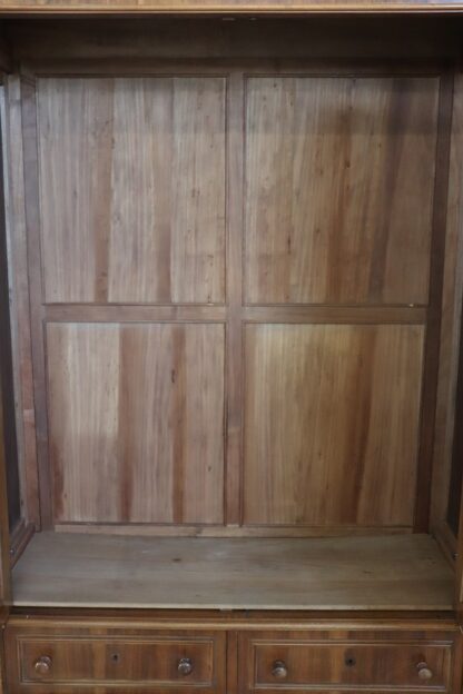 Antique Veneer Walnut Wardrobe, Late 19th Century - Image 13