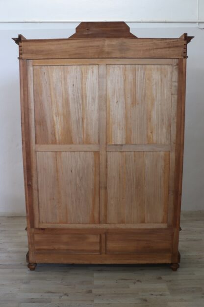 Antique Veneer Walnut Wardrobe, Late 19th Century - Image 14