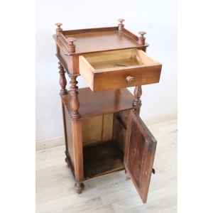 Antique Walnut Nightstands, Mid 19th Century, Set Of 2