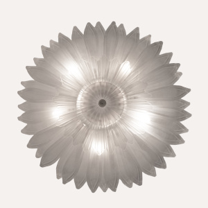 Mid-century Modern Style Italian Murano Glass Margherita Ceiling Light
