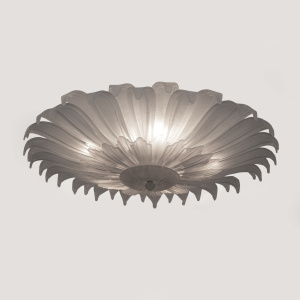 Mid-century Modern Style Italian Murano Glass Margherita Ceiling Light