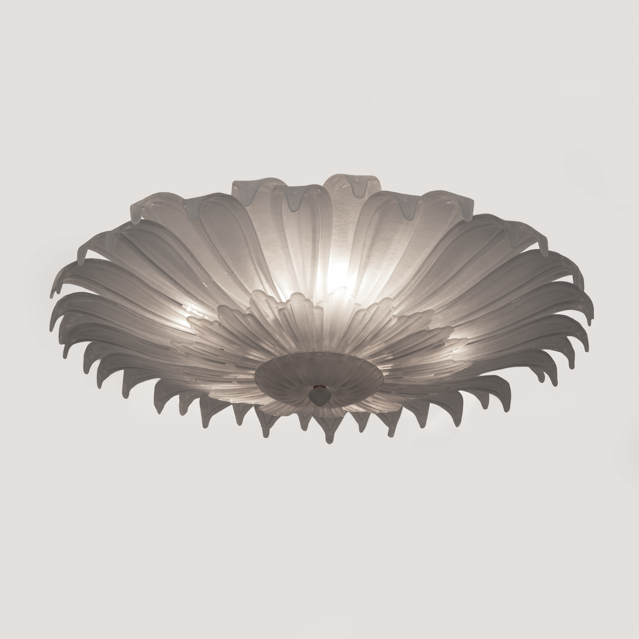 Mid-century Modern Style Italian Murano Glass Margherita Ceiling Light