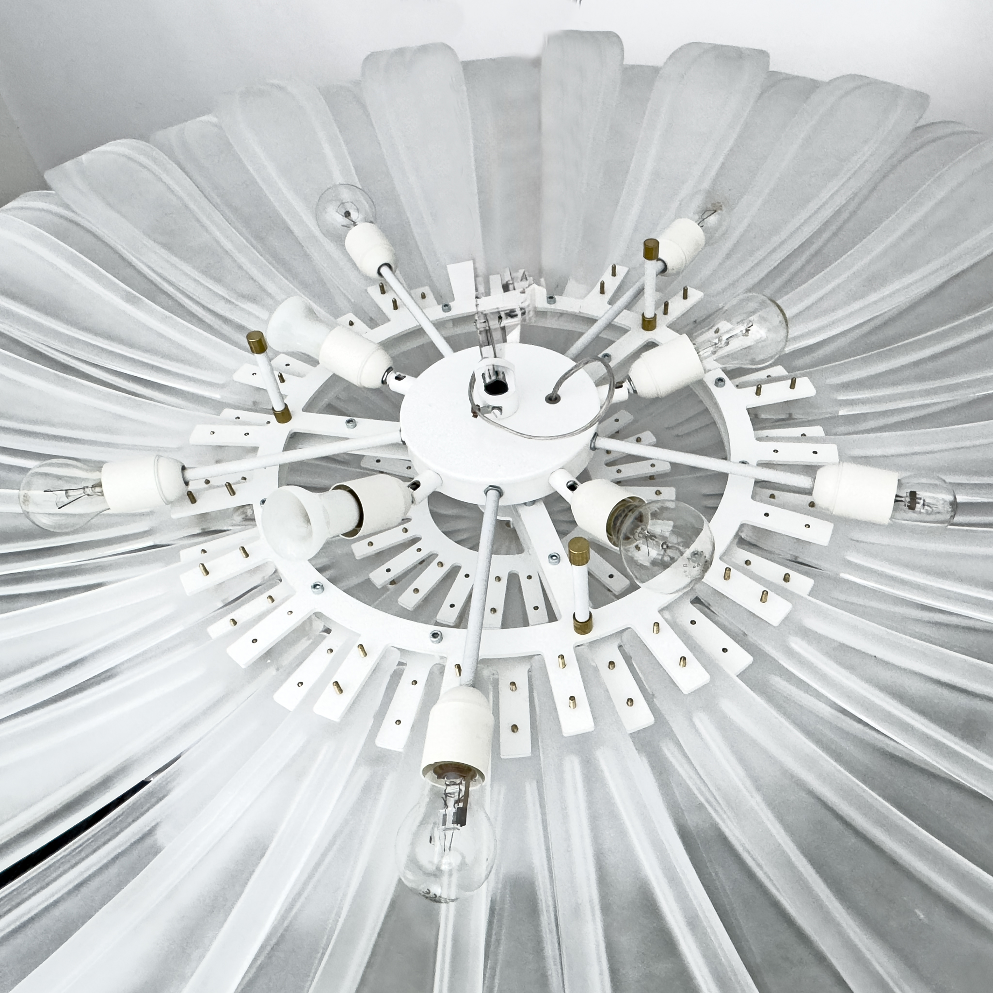 Mid-century Modern Style Italian Murano Glass Margherita Ceiling Light