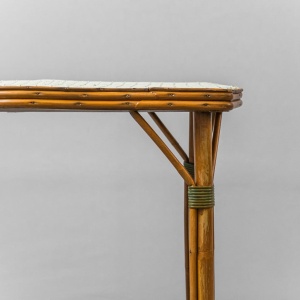 Vintage Vienna Straw Bamboo Table From The 1950s Modern Vintage