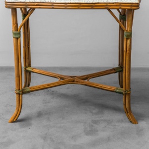Vintage Vienna Straw Bamboo Table From The 1950s Modern Vintage