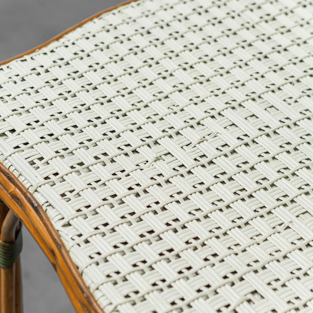 Vintage Vienna Straw Bamboo Table From The 1950s Modern Vintage