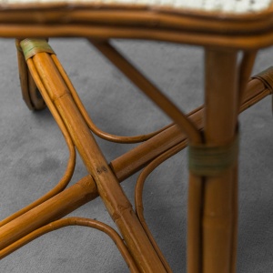 Vintage Vienna Straw Bamboo Table From The 1950s Modern Vintage
