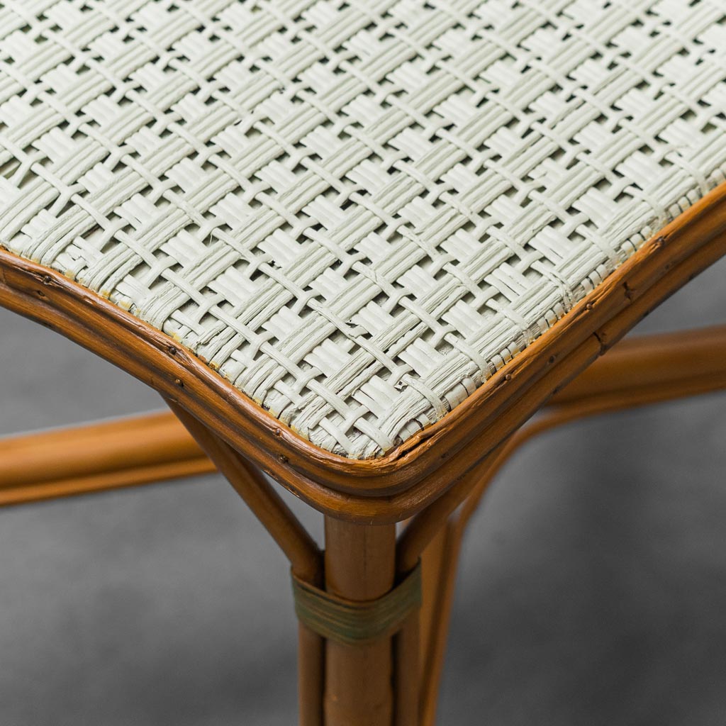 Vintage Vienna Straw Bamboo Table From The 1950s Modern Vintage