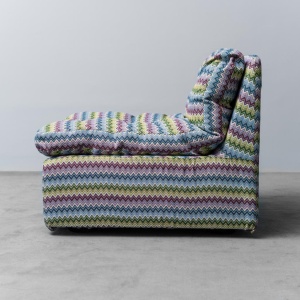 Celesta Model Armchair, Missoni Zanotta Fabric, 1970s Vintage