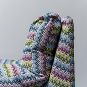 Celesta Model Armchair, Missoni Zanotta Fabric, 1970s Vintage