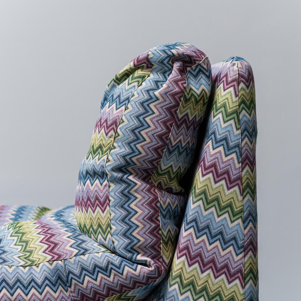 Celesta Model Armchair, Missoni Zanotta Fabric, 1970s Vintage