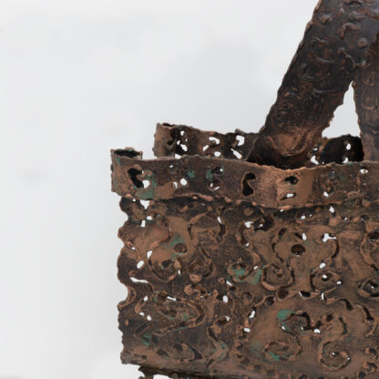 Attributed to Marsura Brutalist Italian Wrought Iron Magazine Rack '70s - Image 7