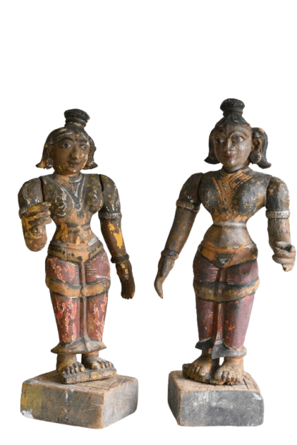 Pair Indian Temple Figures