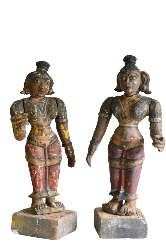 Pair Indian Temple Figures