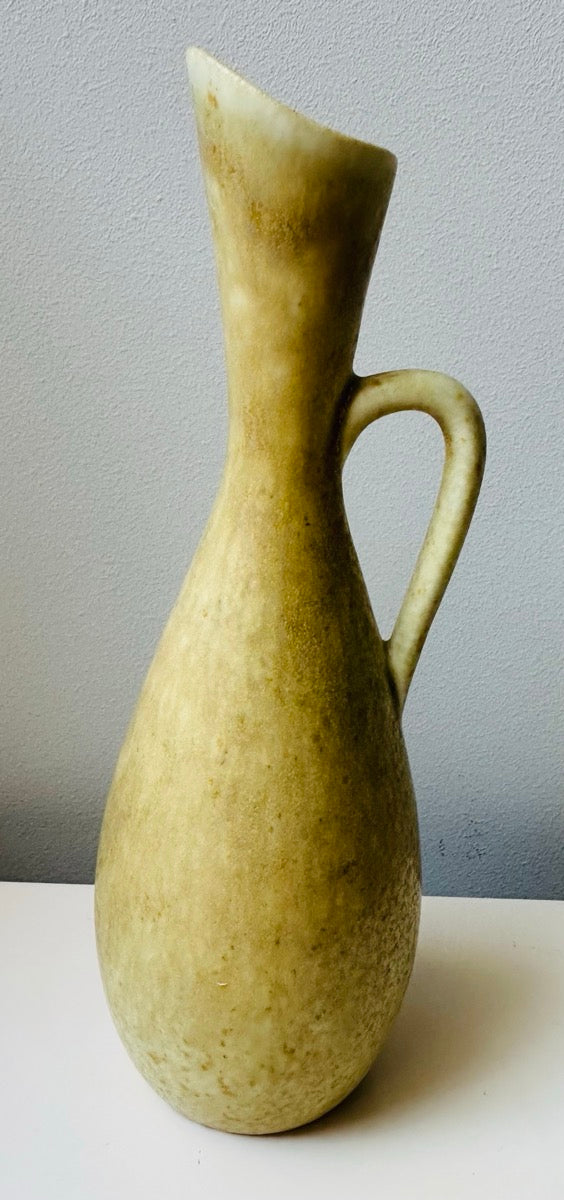 Mid Century Swedish Marbled Jug By Gunnar Nylund For Rorstrand