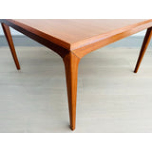 Danish Silkeborg Square Teak Coffee Table, 1960s