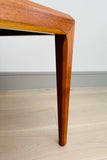 Danish Silkeborg Square Teak Coffee Table, 1960s