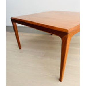 Danish Silkeborg Square Teak Coffee Table, 1960s