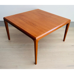 Danish Silkeborg Square Teak Coffee Table, 1960s