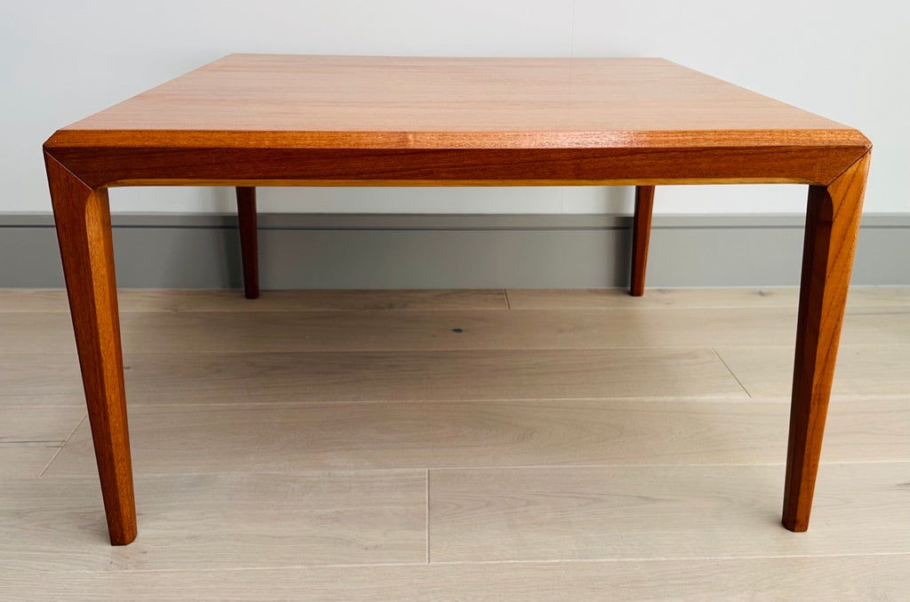 Danish Silkeborg Square Teak Coffee Table, 1960s