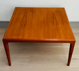 Danish Silkeborg Square Teak Coffee Table, 1960s