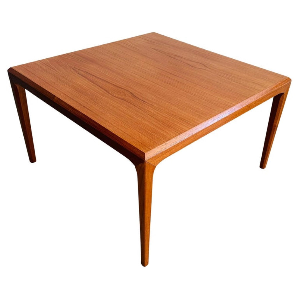 Danish Silkeborg Square Teak Coffee Table, 1960s