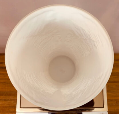 1970s Peill & Putzler White "Feather" Cylindrical Vase - Image 21