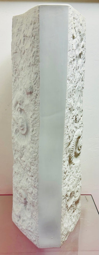 Large Art Abstract Bisque Vase, 1970s