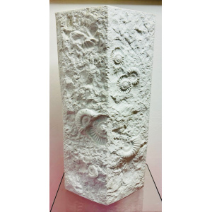 Large Art Abstract Bisque Vase, 1970s