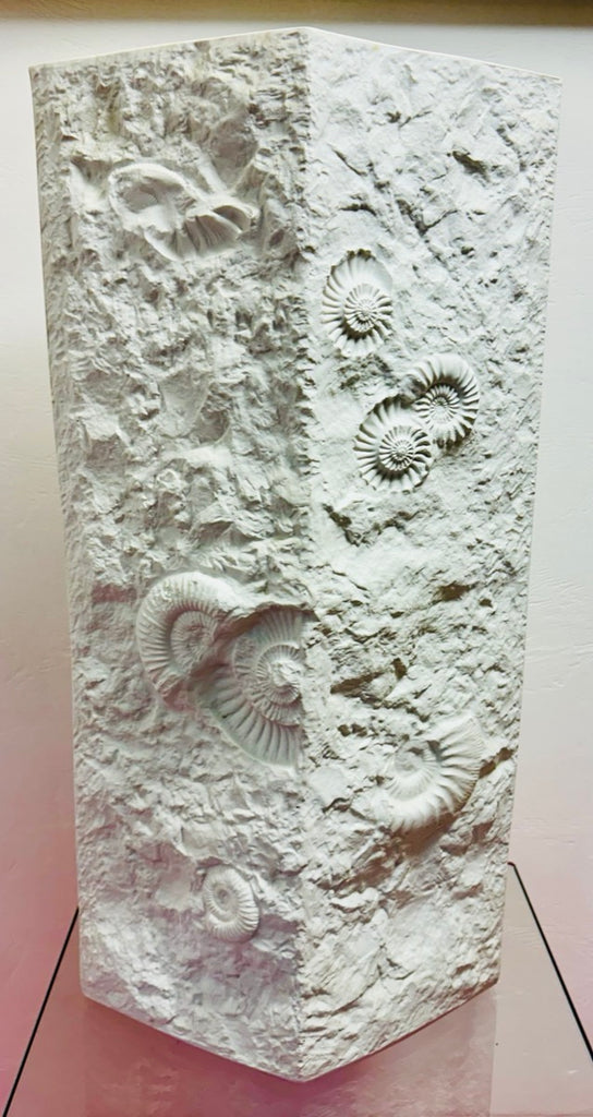 Large Art Abstract Bisque Vase, 1970s