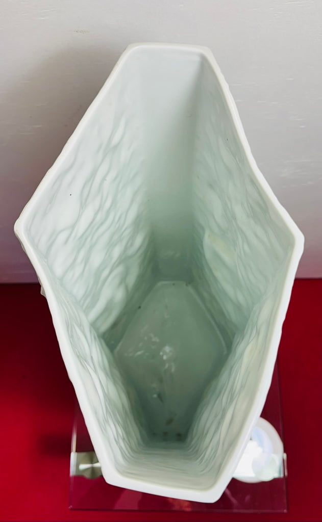 Large Art Abstract Bisque Vase, 1970s