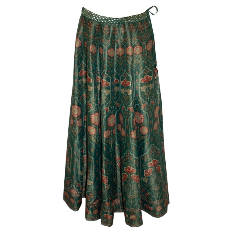 Stunning Green Silk Skirt by Anita Dongre