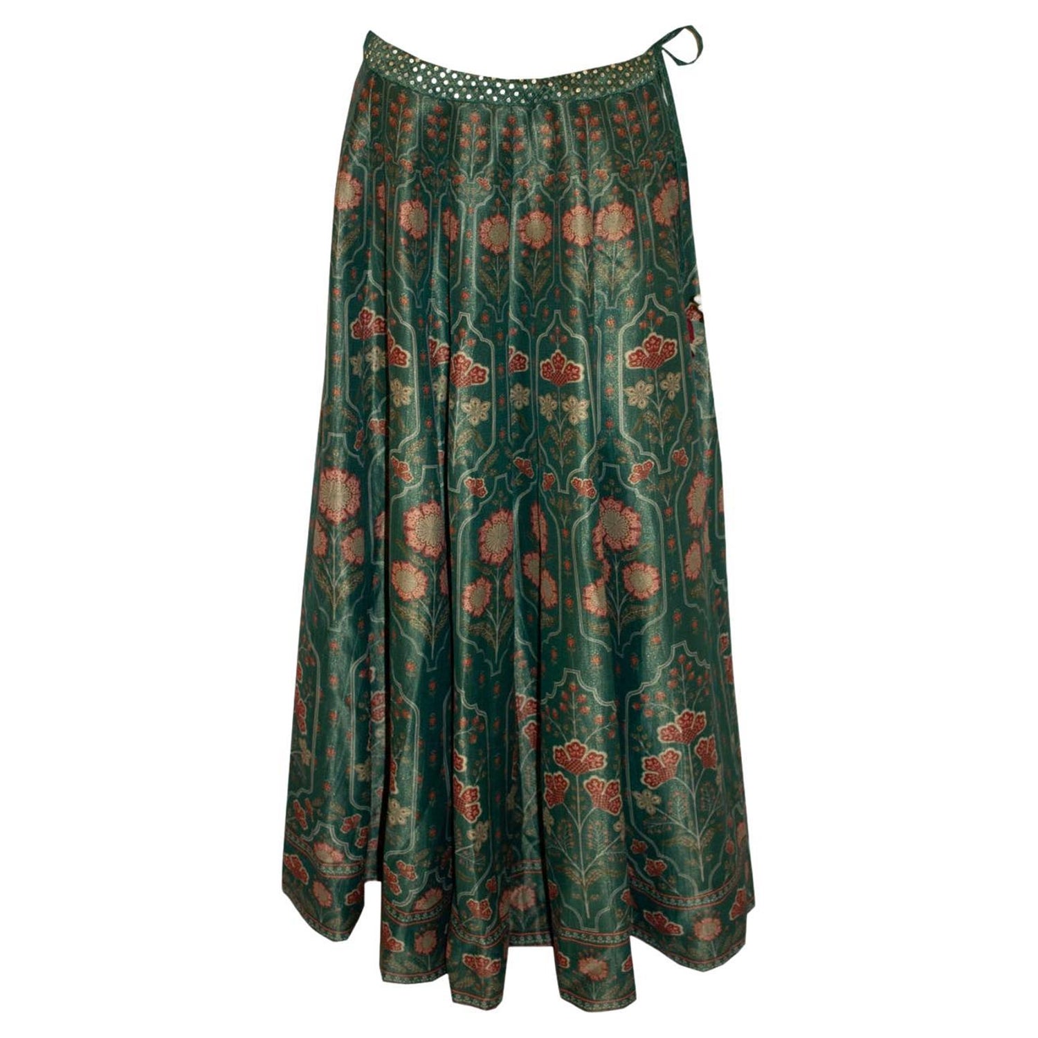 Stunning Green Silk Skirt by Anita Dongre