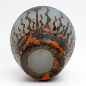 Le Verre Francais Art Nouveau Artistic Glass Vase by Charles Schneider, 1924