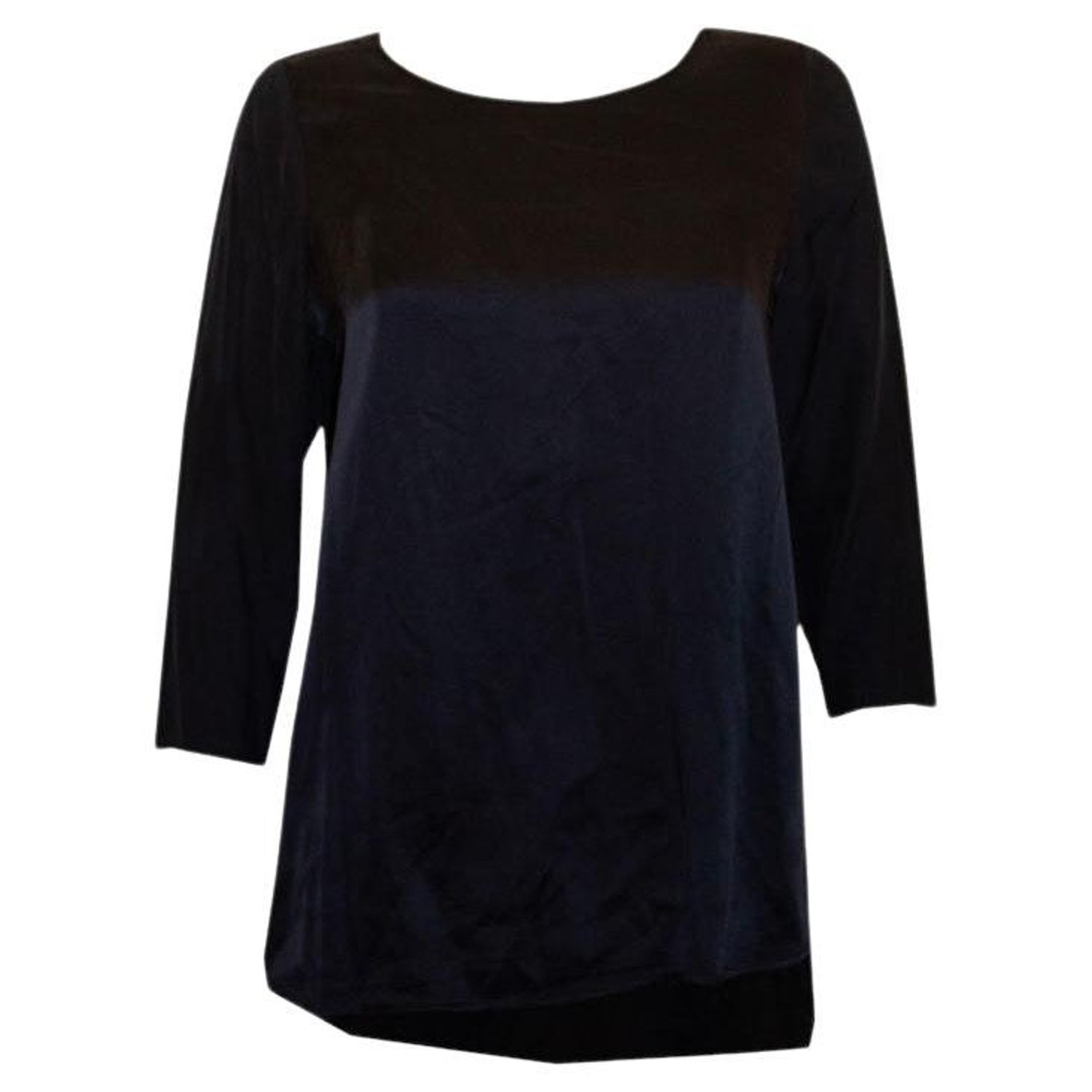 Vince Blue Silk Top