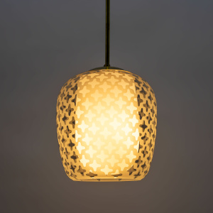 Mid-Century Modern Cora Pendant Lamp by Wilhelm Wagenfeld for Peill & Putzler, 50s